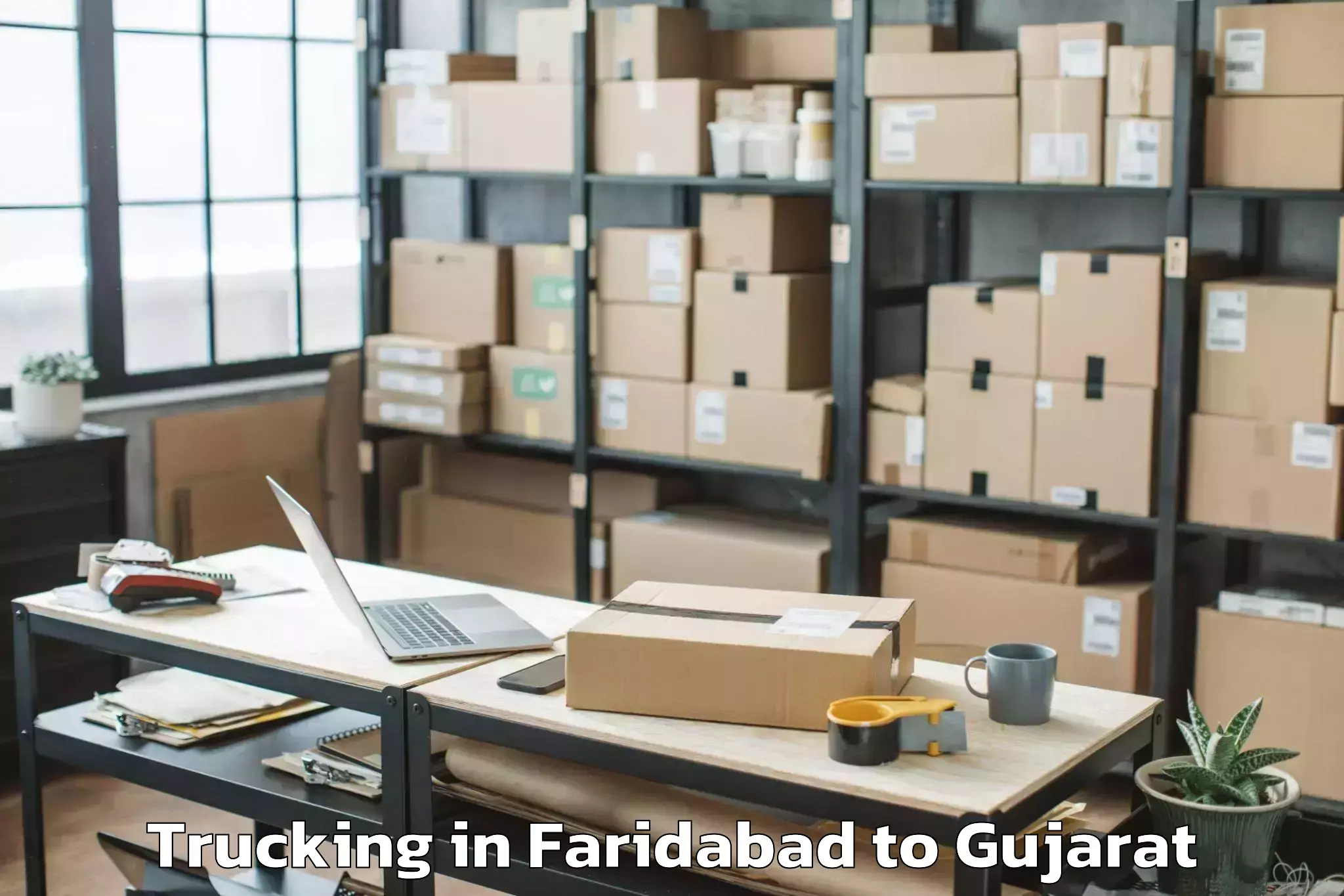 Faridabad to Viramgam Trucking Booking